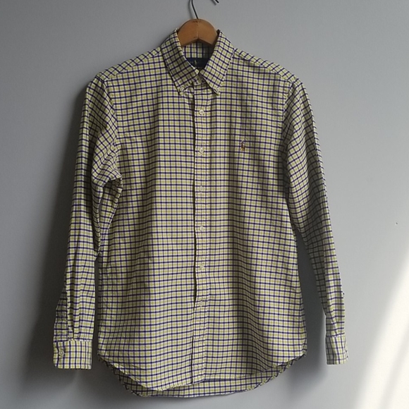Button Down Collared Longsleeve Shirt, Plaid - Picture 2 of 6